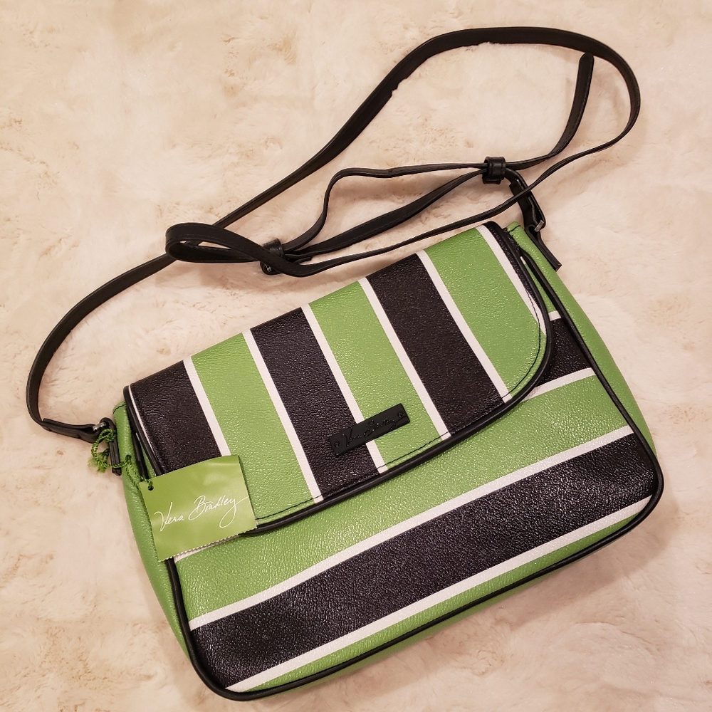 Vera Bradley Flap Crossbody Lucky Stripe
